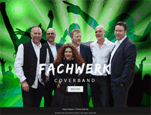 Tablet Screenshot of fachwerk-coverband.de